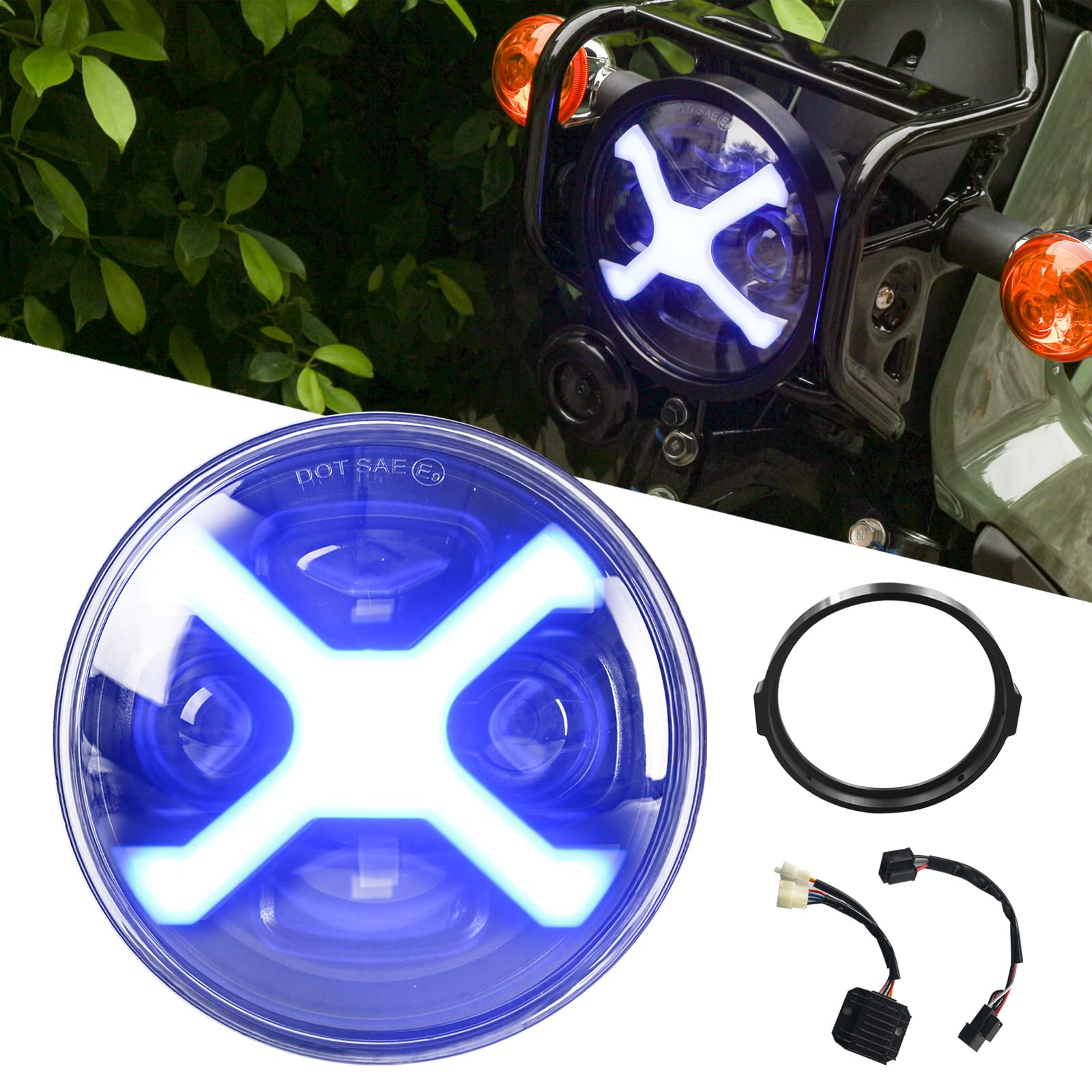 Amazon | Vancroser クロスカブ CC110 ヘッドライト LED バイク ヘッド
